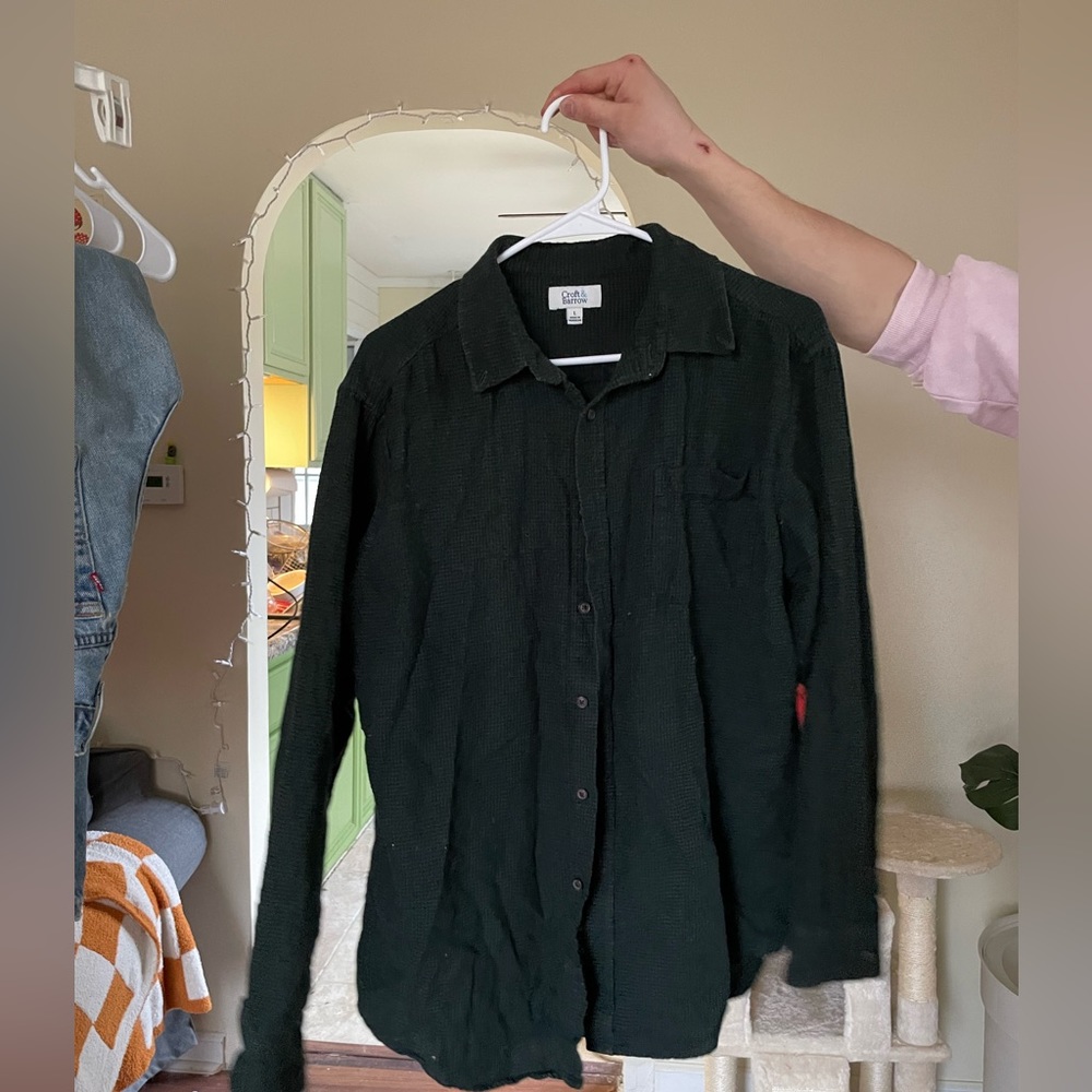 Dark green flannel